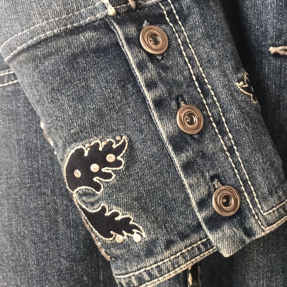 Zenim Denim Blue Top Coat Jacket - Picture 6 of 6